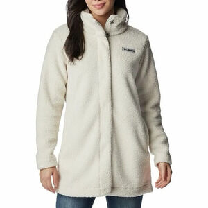 $170 Columbia Women's Ivory Hidden Ridge Fleece Long Jacket (XL6814-010) XXL